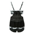 thumbnail image 5 of ibiyuan Womens Plus Size Swimsuit 2 Piece Tummy Control Bathing Suits Hide Belly Swim Dress with Boy Shorts Tie Dye Swimsuits for Women,Black, 5 of 5