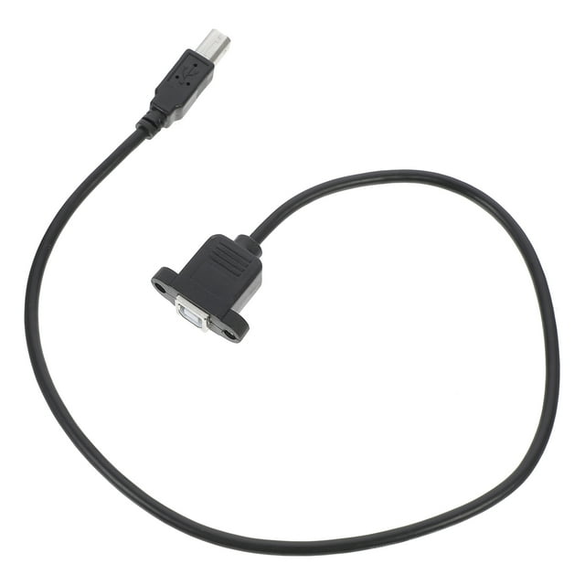 Cable de extensión de la impresora de 50 cm MUJER ANCULAR A CORDADO USB 2.0 B Reemplazo del alambre del escáner