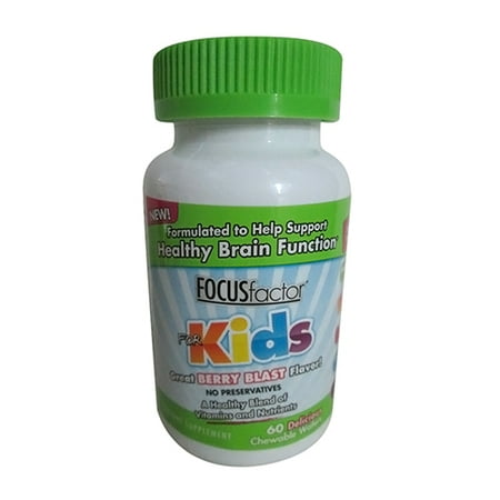 - Factor Nutrition Focus Factor Chewable Wafers For Kids, Berry Flavor - 60 Ea, 3 Pack