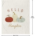 thumbnail image 2 of Halloween Pumpkin Fall&nbsp;Throw&nbsp;Blanket for Couch Autumn Black Flannel Fall Decor Thanksgiving Gifts Kids Adult Soft Small Lightweight for Bed Sofa Summer Blanket 50x60 inch, 2 of 6