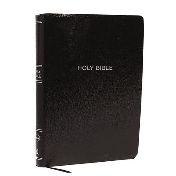 Pre-Owned NKJV, Reference Bible, Super Giant Print, Leather-Look, Black, Red Letter Edition, Comfort Print, (Paperback)