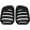 Glossy Black Double Line, variant on Black Front Sport Kidney Grille for BMW 1999-2002 E46 2-Door Coupe Cabriolet (Pre-facelift Models)