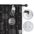 thumbnail image 4 of Blackout Kids Curtains,Black Gothic Hand Skull Star Pattern Childrens Insulated Curtains Set Of 2,Bedroom Essentials,Toddler Room Decor 42x63in(106x160cm), 4 of 5