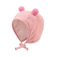 thumbnail image 2 of Baby Cute Tethered Hat Cold Protection Warm Ball Ear Children's Thicken Fleece Cap, 2 of 4