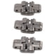 thumbnail image 3 of Bisagras ocultas, 3 piezas Mini bisagras invisibles de 43 mm Bisagras de cerradura de puerta Rendimiento sólido, 3 of 12