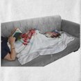 thumbnail image 6 of Flower Soft Flannel Fleece Throw Blanket, Leaves with Branch Roses Daisies and Lilacs Plants Nature Theme Vintage Art Print, Cozy Plush for Indoor and Outdoor Use, 50" x 60", Multicolor, by Ambesonne, 6 of 6