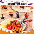 thumbnail image 4 of TORUBIA 36 Pcs Fruit Forks Bistro Cocktail Forks Tasting Appetizer Forks Set Mini Cake Forks, Cute Ants Design (Ant) Black, 4 of 9