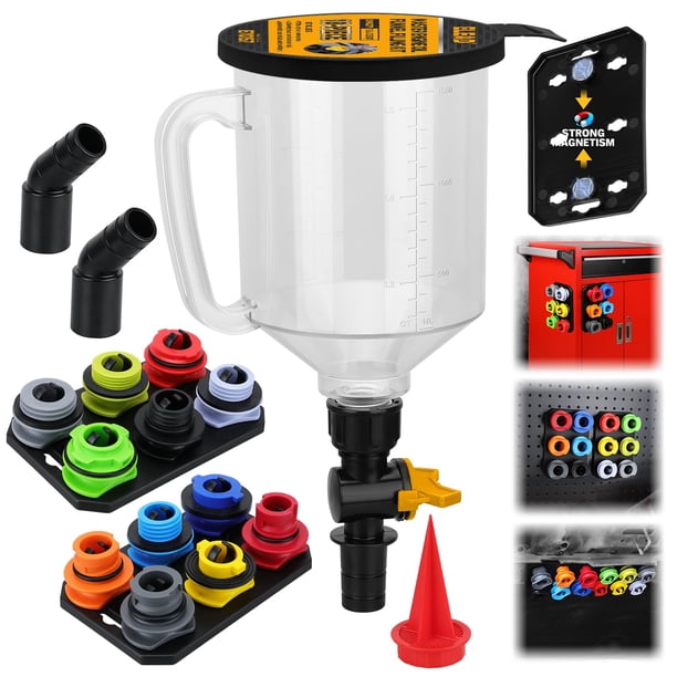 Juego de aceite refrigerante Funnel Kit ELEAD de 1,5 L, 18 piezas