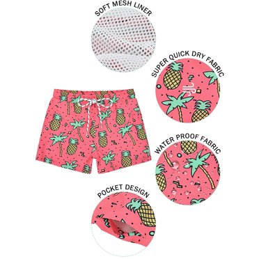 ALAZA Painting Basketball Ball Boys Swim Trunks Toddler Swimwear Kids Swim Shorts Bathing Suit Swimsuit 3T Multicoloured
