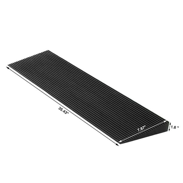 Ruedamann 1.6'' Rise NonSkid Solid Rubber Wheelchair Ramp for