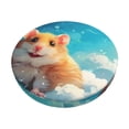 thumbnail image 1 of Balery Cloud Cute Hamster Fundas de asiento para taburete de bar redondo de tela de terciopelo ajustables que protegen de arañazos y manchas para sillas de 14 a 17 pulgadas.-12 inch, 1 of 7