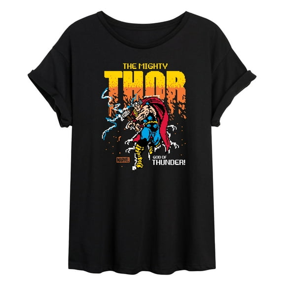 Marvel Thor - Pixelated - Women's Oversized Graphic T-Shirt