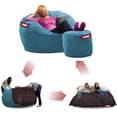 thumbnail image 4 of Puff Baggy 2 en 1 Cama Matrimonial Taburete Turquesa 140 x 180 cm, 4 of 4