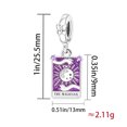 thumbnail image 5 of 925 Sterling Silver The Magician Tarot Card Dangle Charm for Bracelet Charms Bangle Pendant Jewelry, 5 of 6