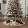 thumbnail image 4 of Sikiie Herbs and Wildflowers Nativity Christmas Tree Skirt, Jesus Christian Winter Holiday Tree Mat Decoration(30-48IN)48", 4 of 6