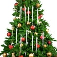 thumbnail image 5 of Lyqzj 12Pcs Christmas Clear Crystal Twisted Icicle for Winter Party Wedding Decoration, 5 of 9