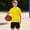 Yellow, variant on Fnooota Boys T Shirts, Running Casual Short Sleeve Sports Summer Tops Coffee Size 14-16