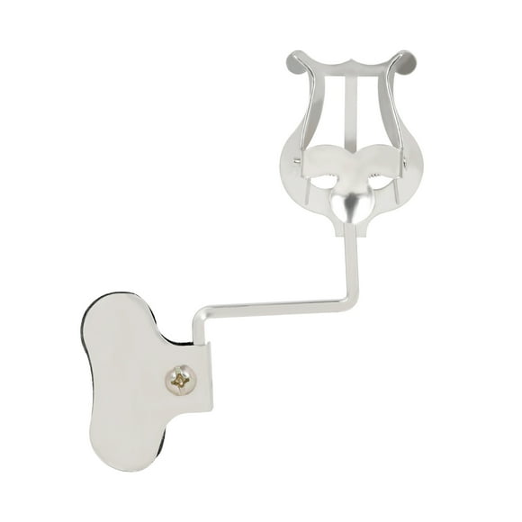 Atril Soporte de música portátil con abrazadera para saxofón Tenor Horn Trompeta Universal Marching Lyre Sheet Clip Holder para instrumentos de viento Tomshoo Atril