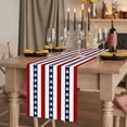 thumbnail image 2 of Coastal Turtle 108 Inch Table Runner, Red Stripe Black White Geometric Ocean Farmhouse Dresser Scarf Cotton & Linen Tablerunner for Dining/Kitchen Island/Holiday Party Décor 13" x 108", 2 of 9
