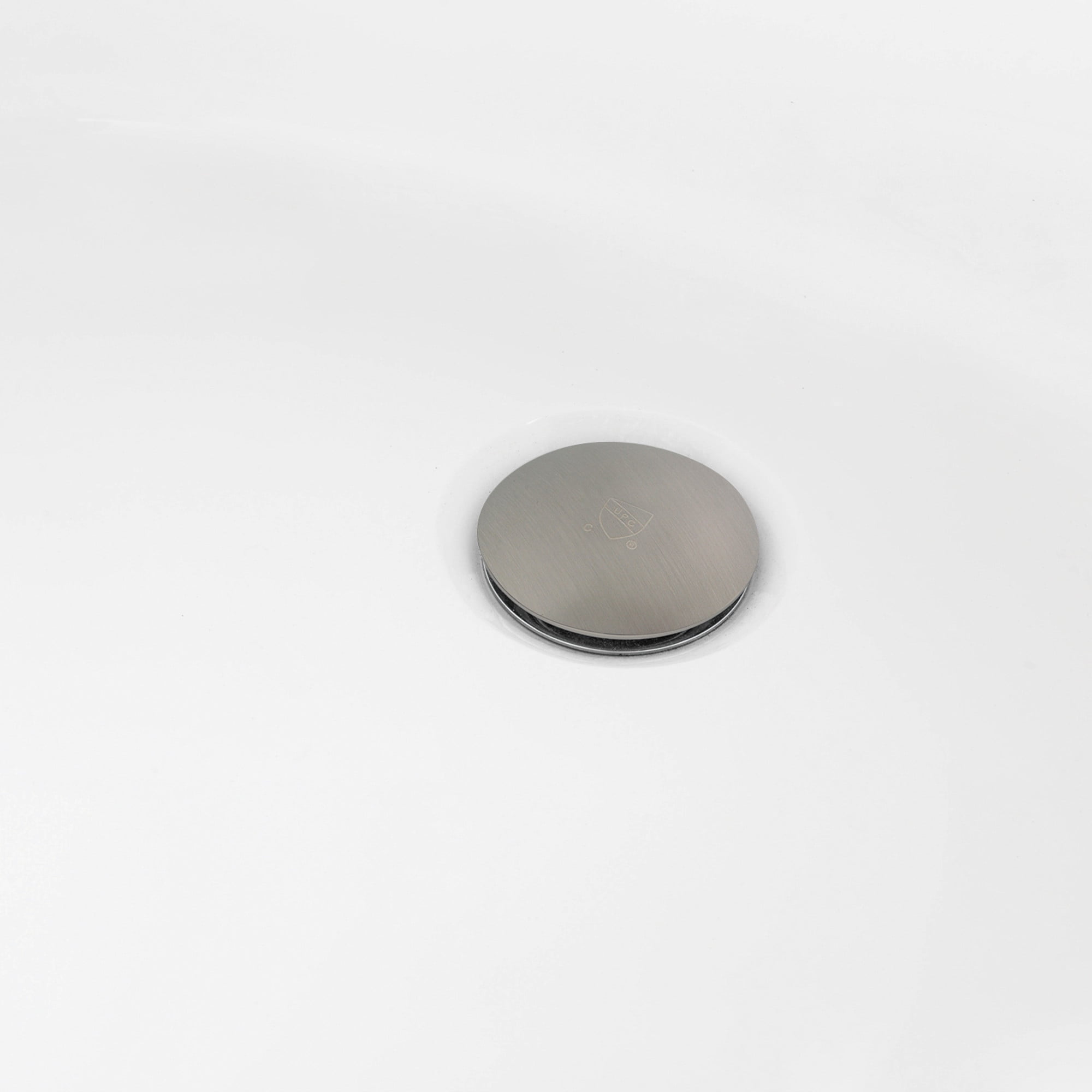 Kingston Brass VTDE713224C428 71-Inch Acrylic Oval Double Ended Pedestal Tub with Drain (No Faucet Drillings) in Glossy White/Brushed Nickel