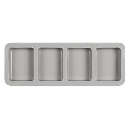

Pianpianzi round Cake Pans 9x9 Pans Fluted Tube Cake Pan Soap Moulds Tool Soap 4 Handmade Making DIY Silicone Grid Kitchen，Dining Bar
