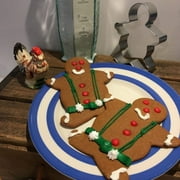Ginger's Breadboys Premium Bundle Gingerbread Cookie Kit Gift Set, with 2 Flour Sack Kitchen Tea Towels