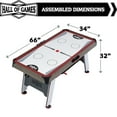 thumbnail image 2 of 5.5 ft. Arcade Air Hockey Table and Tennis Top 2-in-1 with Accessories,by Hall of Games, 2 of 9