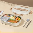 thumbnail image 4 of KGOTA 304 Stainless Steel Bento Boxes Thermal Lunch Cases Tableware (5 Grid Lunch Box), 4 of 9