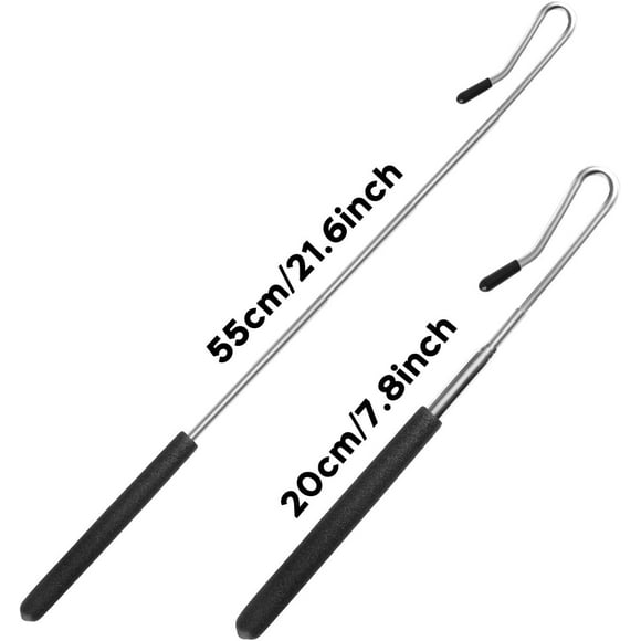 BRIGHTFUFU 4 varillas de control de mano ajustables para títeres, extensibles, de metal, accesorios para títeres de mano, rango de ajuste de 20 a 55 cm.