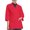 Red, variant on Panda Uniform by HeedFit Women's 32" 3/4 Sleeve Lab Coat with Multi-Colored Plus Size Red S