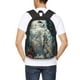 thumbnail image 4 of Balery Moon Flower White Owl Mochila para hombre y mujer - Tela Oxford 600D resistente - Gran capacidad, resistente al agua, ideal para la escuela, viajes y senderismo, 4 of 6