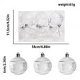 thumbnail image 2 of JeashCHAT 6 Pcs Clear Plastic Christmas Ball Ornaments, 60mm/2.36" Shatterproof Xmas Balls Baubles Set, Christmas Tree Hanging Decorations Wedding Party Supplies, 2 of 2
