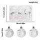 thumbnail image 1 of Adornos navideños, regalos de Navidad: 6 adornos colgantes para el árbol de Navidad, decoración para fiestas en casa, adorno de 6 cm para la punta del árbol., 1 of 2
