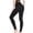 Black, variant on High Waisted Butt Lifting Yoga Pants for Women Peach Shaping Fitness Leggings Casual Comfy Workout Tights with Elastic Waistband, Black XL