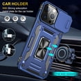thumbnail image 5 of Designed for iPhone 15 Pro Case Blue,15Pro Case with Camera Cover and Kickstand [ Shockproof Anti-Scratches and Anti-Drop Protection] Case for iPhone 15 Pro,6.1inch,(2023), 5 of 12