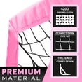 thumbnail image 2 of RUNBOW 9x5 ft Portable Kids Soccer Goal for Backyard Adult Junior Large Practice Soccer Net with Carry Bag (9x5FT, 2 Pack, Pink), 2 of 6