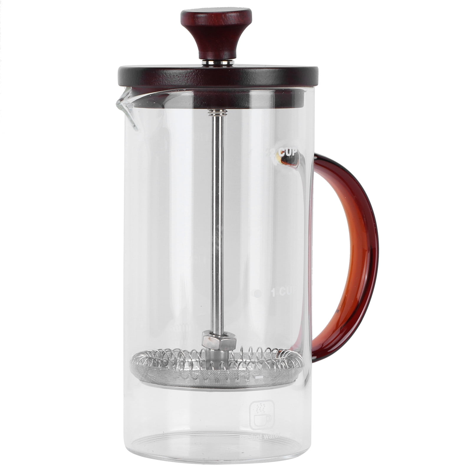 Tebru Coffee Press Pot,Coffee Press Pot 400ml High Borosilicate Glass Coffee Brewer Maker Kettle Container,Coffee Press