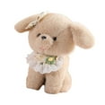 thumbnail image 4 of Perro Animal relleno figura de felpa niña muñeca regalo decoración del hogar juguete de peluche de dibujos animados realista juguete de peluche para Gris claro, 4 of 8