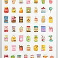 thumbnail image 4 of 35pcs-50pcs Cute Stickers Food Carton Stickers Snack Stickers for Laptops Notebooks Suitcases, 4 of 9