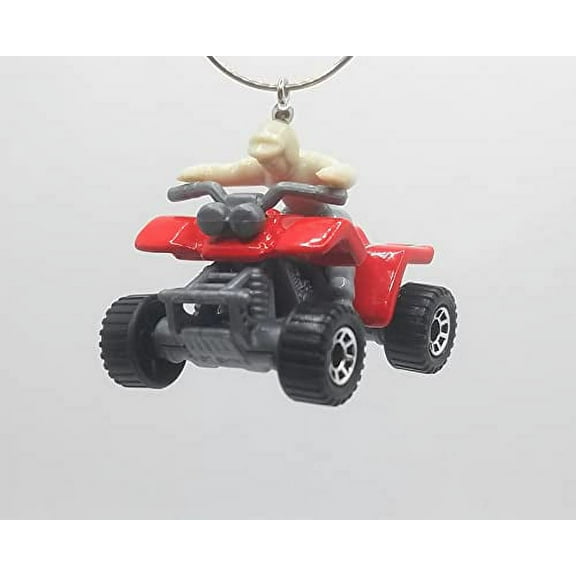 Christmas Ornament for 4 Wheeler Quad Red