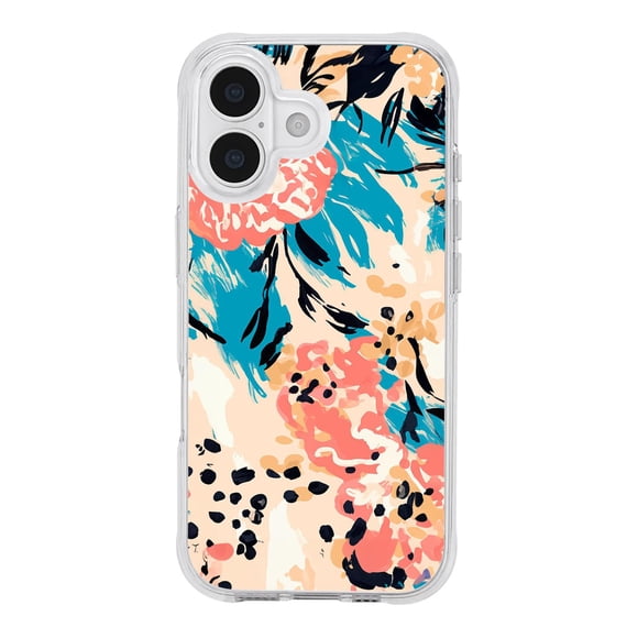Funda Para iPhone 17 Transparente Blue Blossom AMPD