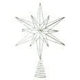thumbnail image 5 of Christmas Star Tree Topper, Glitter Star Tree Topper, Christmas Sparkly Metal 3D Hallow Wire Star with Light, Battery Operated Xmas Tree Top Decor Ornament, 1 Pcs, 12.99x8.66", 5 of 5