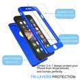 thumbnail image 4 of iPhone 8 Case, iPhone 7 Case, Hard Plastic Case 360 Full Body Shockproof Heavy Duty Protection With Tempered Glass Screen Protector Case For Apple iPhone 7 / iPhone 8 -Space Black, 4 of 4