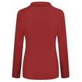 thumbnail image 3 of Vedolay Womens Suit Jackets Women's Casual Lapel Single Long Sleeve Office Work Suit Jacket,Red S, 3 of 4