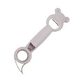 thumbnail image 3 of 4-in-1 Manual Jar Opener | Bear Motif Multi Lid Remover for Bottles, Cans, Screw Lids | Ergonomic Stainless Steel Grip | 2pc Set | 7.9 in for Kitchen, Seniors, Arthritis, 3 of 8