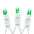 thumbnail image 4 of Novelty Lights 50 Light Green LED Christmas Mini Light Set (White Wire, 25 Feet), 4 of 8