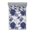 thumbnail image 2 of Ambesonne Vintage Fitted Sheet & Pillow Sham Set, Dotted Digital Paint, Twinxl, Blue White, 2 of 3