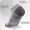 thumbnail image 3 of CAILDANL Mens Athletic Ankle Socks Moisture Wicking Cushion Running Low Cut Sock 6 Pack, 3 of 7