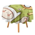 thumbnail image 3 of Adventure Time Round Tablecloth Print Decorative Table Cover Washable Table Cloths for Dining Party Picnic 36x36in, 3 of 8