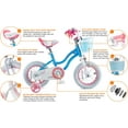 thumbnail image 5 of Royalbaby Girls Kids Bike Star girl 14 In Bicycle Basket Training Wheels Blue Child's Cycle, 5 of 7